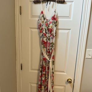Agaci White Floral Jumpsuit